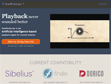 Tablet Screenshot of noteperformer.com